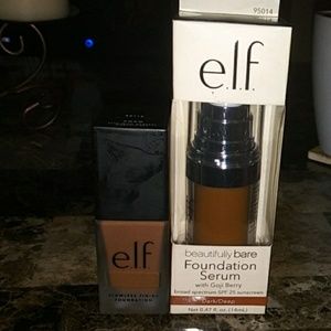 2 elf foundations 1 swatched 1 new both with pump